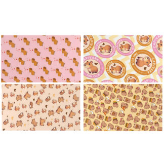 PAPEL DE PRESENTE EM FOLHA  CAPIVARA 50X70