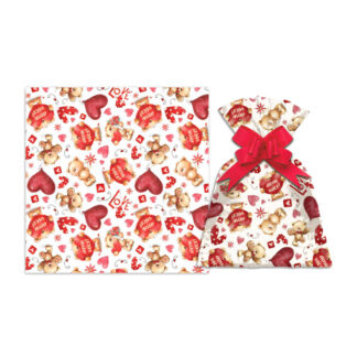 SACO DE PRESENTE URSINHOS  AMOROSOS