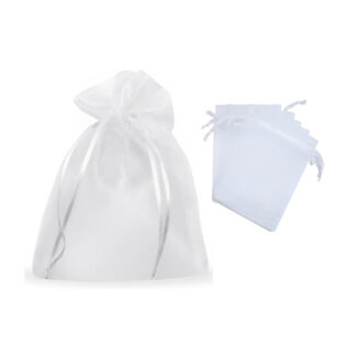SAQUINHOS DE ORGANZA BRANCO