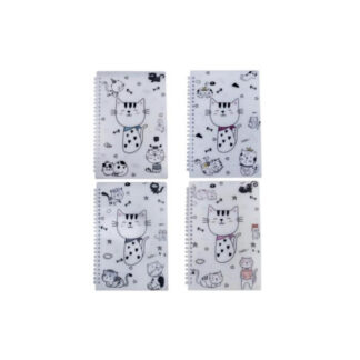CADERNO GATINHO ESPIRAL FLEXÍVEL