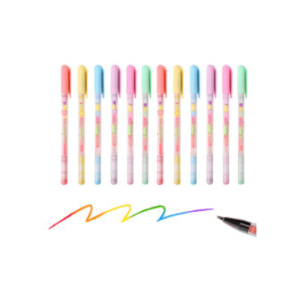 CANETA GEL ARCO-IRIS PCT 6