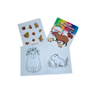 LIVRO DE COLORIR CAPIVARA C/ ADESIVO