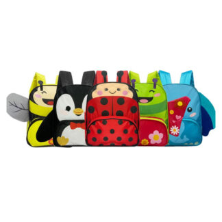MOCHILA BICHINHOS 3D PACOTE COM 5
