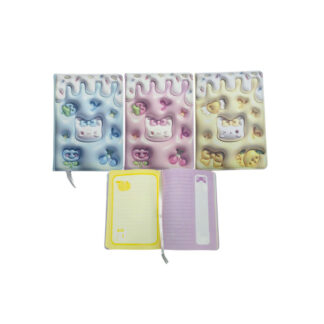 NOTBOOK 3D ACOLCHOADO GATINHO  FOFO