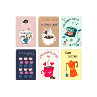 PLACA DE METAL CAFÉ