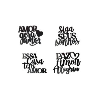 PLACA FRASES MDF