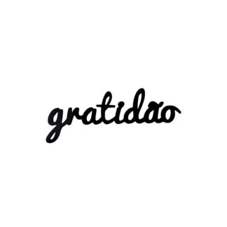 PLACA GRATIDÃO