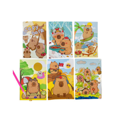 QUADRO DIAMANTE CAPIVARA 30X19,5