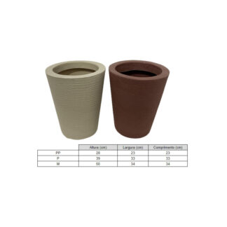 VASO COLUNA REDONDA CONE M