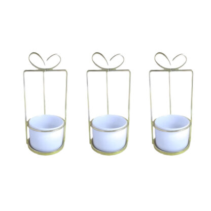 VASO C/ SUPORTE METAL