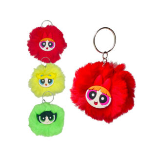 CHAVEIRO POMPOM MENINAS SUPER  PODEROSAS
