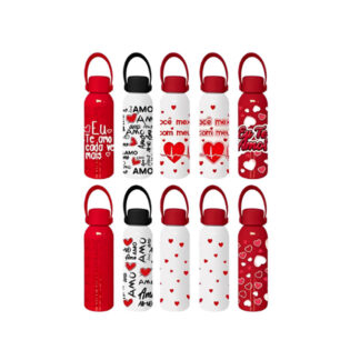 GARRAFA ALUMINIO LOVE C/ ALÇA  600ML