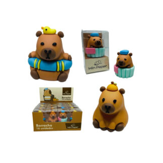 BORRACHA DECORADA CAPIVARA