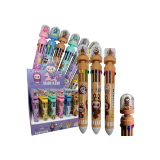 CANETA 10 CORES LABUBU