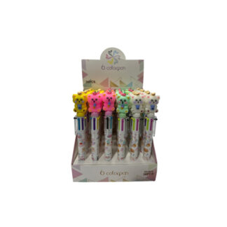 CANETA 6 CORES BEAR