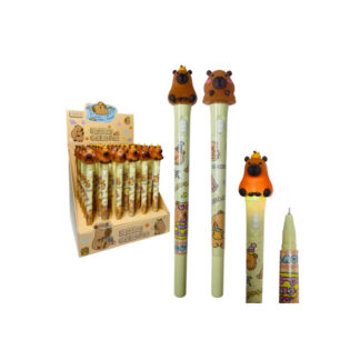 CANETA GEL CAPIVARA C/ LUZ