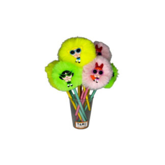 LÁPIS POMPOM MENINAS SUPERPODEROSAS