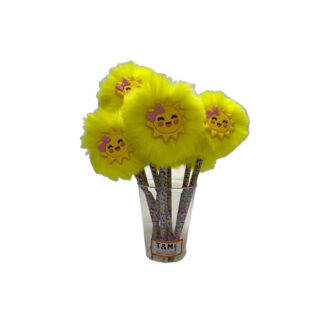 LÁPIS POMPOM SOL FELIZ