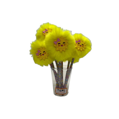 LÁPIS POMPOM SOL FELIZ