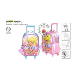 MOCHILA DEBIE PETS 2 EM 1