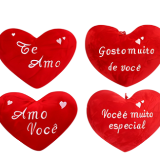 CORAÇÃO PELUCIA C/ VENTOSA – 22 CM