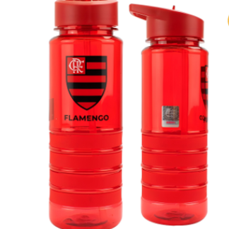 GARRAFA C/ CANUDO RETRÁTIL FLAMENGO – 700 ML